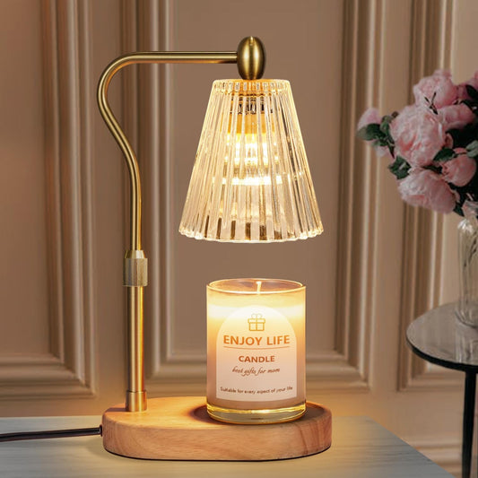 Vintage Candle Warmer Lamp – Adjustable Height, Timer & Dimmer, Home Décor & Gift for Women