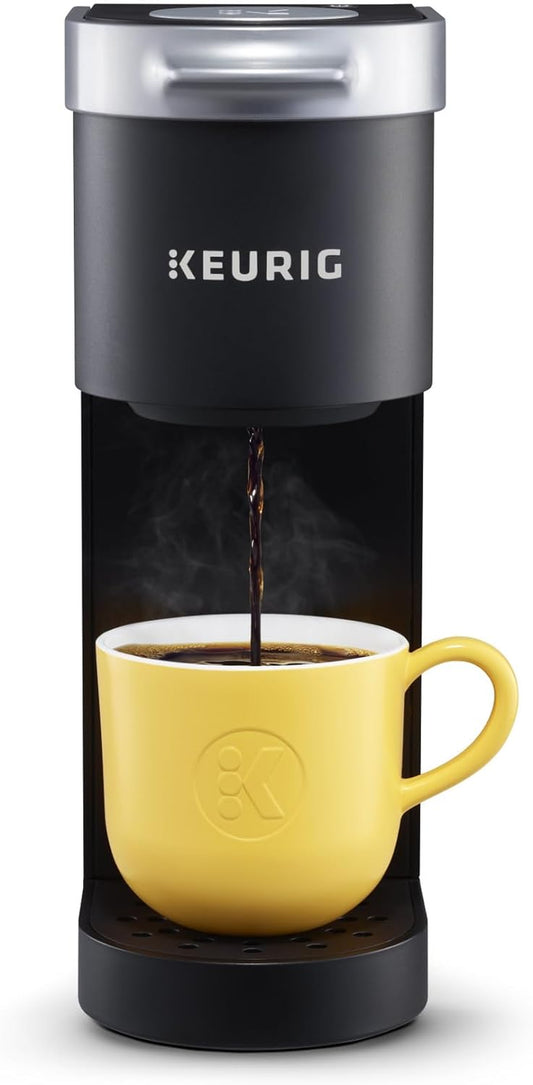 K-Mini Single Serve K-Cup Coffee Maker, 6-12oz Brew Size, Compact Design with Cord Storage, Ideal for Small Spaces, Black